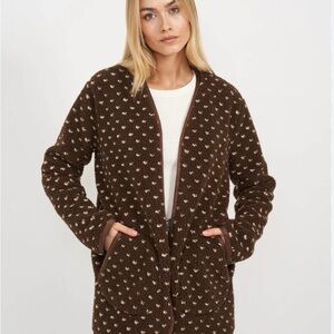 Marea Sherpa Barn Jacket in Chestnut NWT